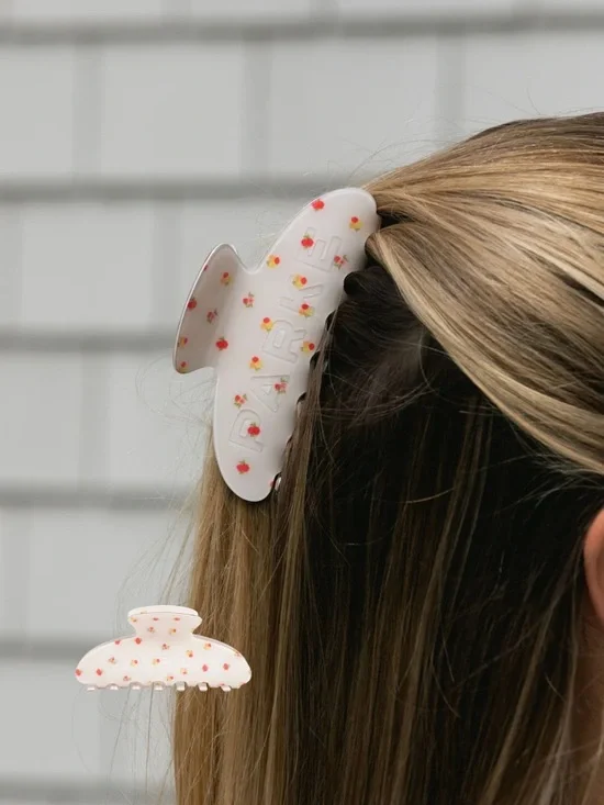 Parke x Maggie & Emma Claw Clip in Sunset Floral