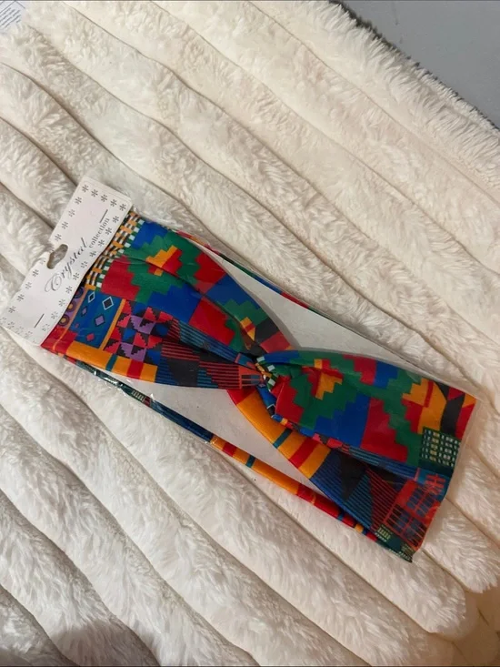 Girls' Colorful Geometric Headwrap - Multicolor