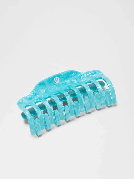 New Lululemon Jumbo Claw Clip - Island Breeze / Nimbus / Turquoise