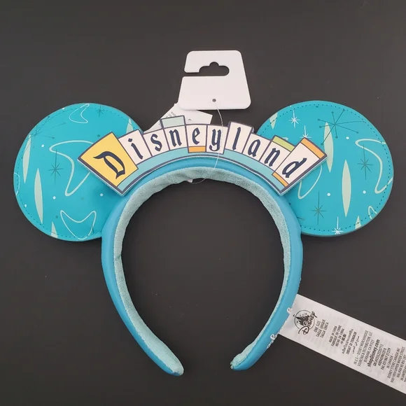 Disney Parks Making Magic Disneyland Retro Marquee Ear Headband NWT
