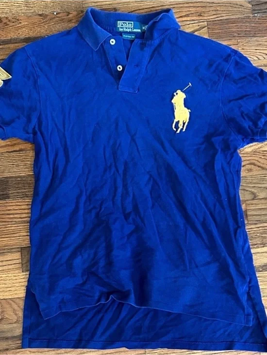 Ralph Lauren Royal Blue Polo with Yellow Pony