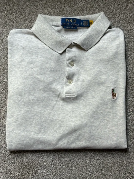 Ralph Lauren Men’s Light Heather Gray Polo Shirt