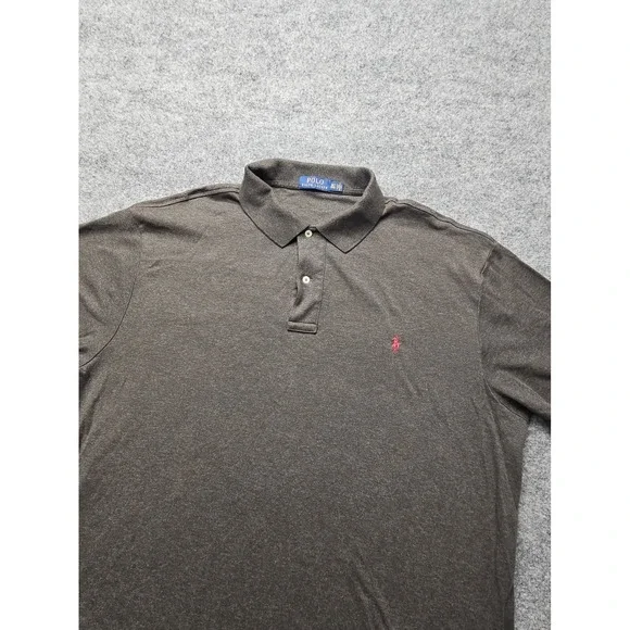 Polo Ralph Lauren Polo Shirt Mens XXL 2XLT Gray Short Sleeve