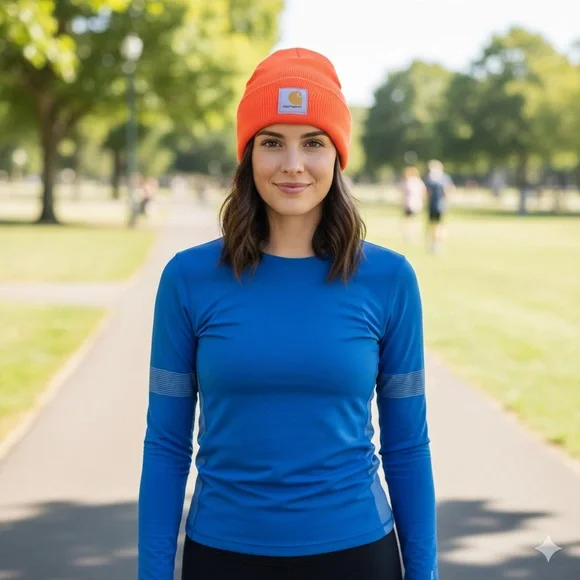Carhartt Safety Orange Neon Knit Beanie Touque Winter Ski Snow Hat OS Adult