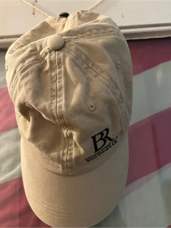 Banana Republic Tan Baseball Hat with Black Logo