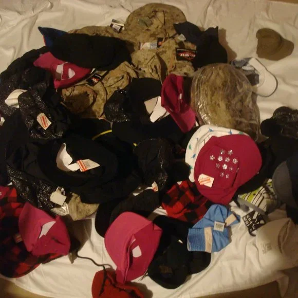 100 hat hats bundle new caps womens mens fashion vintage retro‎ .