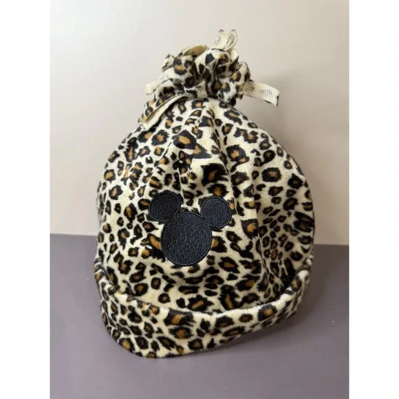 Mickey Leopard Print Walt Disney Beanie Hat
