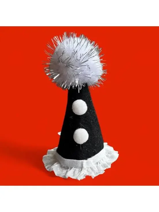HOMEMADE UPCYCLED MINI CLOWN HAT