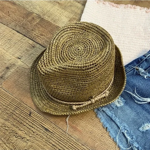 HAT Sun Fedora KOORINGAL Raffia Fedora Summer Hat