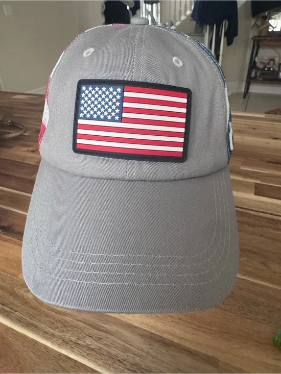 USA American Flag Freedom Patriotic Trucker Snapback Hat