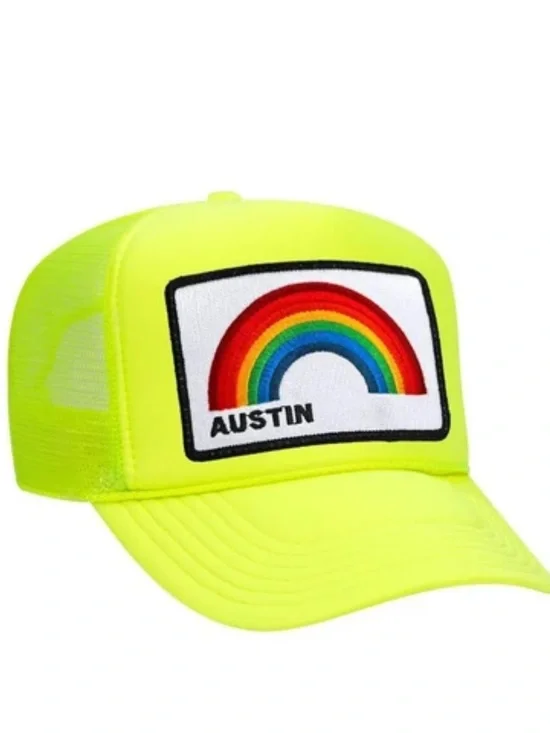 Aviator Nation Austin Neon rainbow Trucker Hat