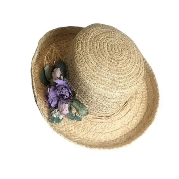 Vintage Cottagecore Toucan New York Hat Floral