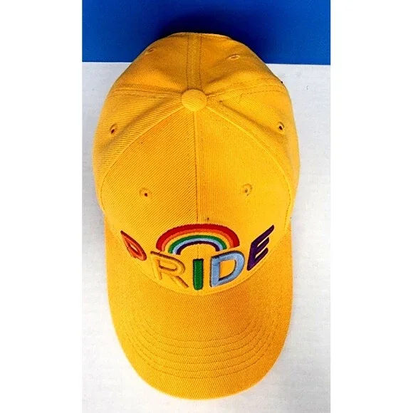 Pride Rainbow 3D Embroidered Adjustable Baseball Cap Hats One Size