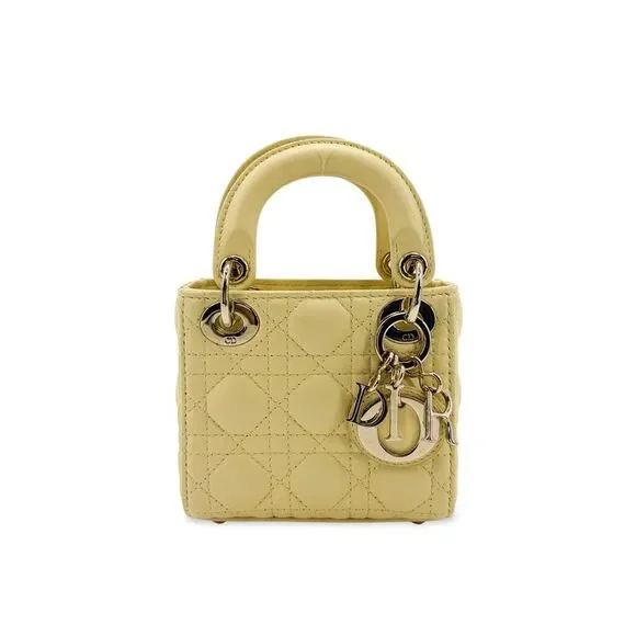 Dior Micro Lady Dior Bag Pastel Yellow
