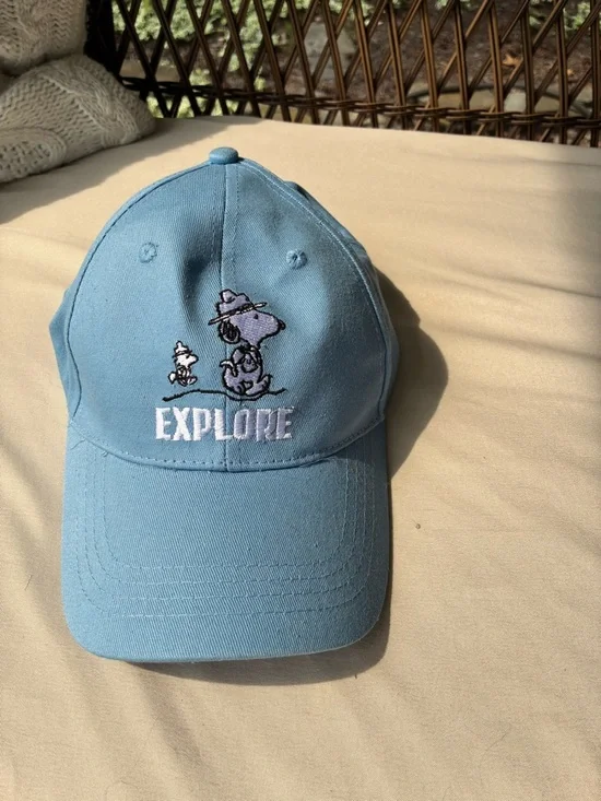 Light Blue Snoopy & Woodstock Baseball Cap