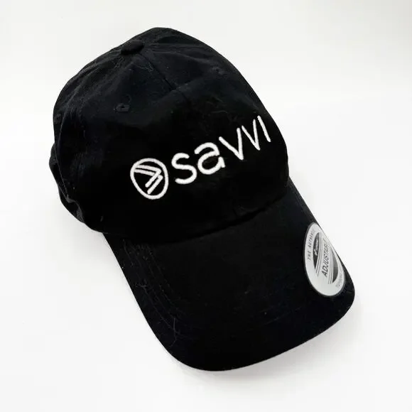 Savvi Hat NEW Black Cotton Adjustable NWOT The Classics Slideback Activewear