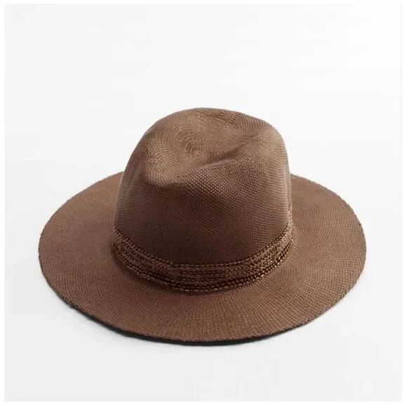 NWT ZARA WOVEN RANCHER HAT Size S