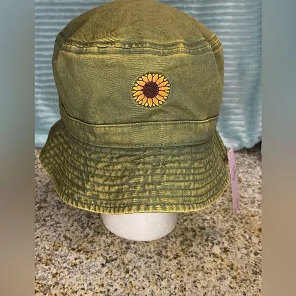 Sunflower Green✅ denim bucket hat