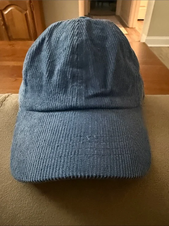 C.C. Corduroy Baseball Cap in Blue
