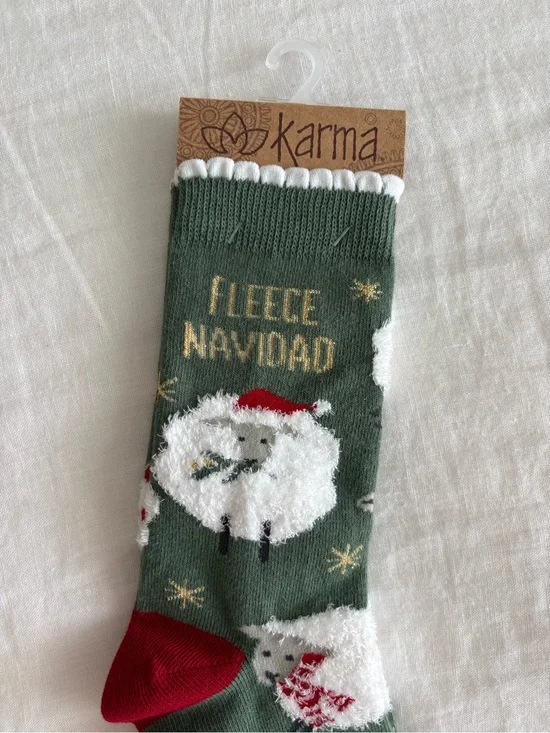 NWT Karma Christmas Sheep Socks