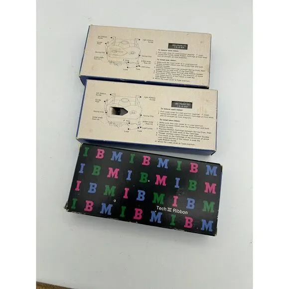 Vintage GENUINE IBM 1136391 BLACK FILM RIBBON NOS In‎ Box,