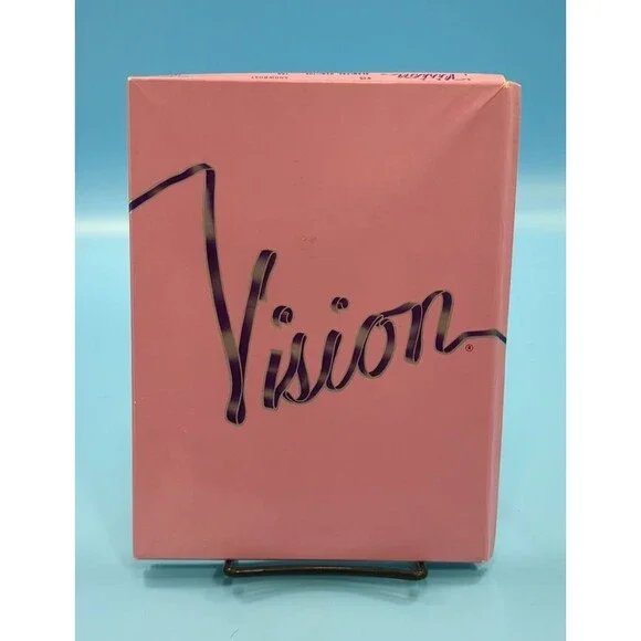 Vintage Vision Showboat Seamless DemiToe TAN Sheer Stockings  3 Pack