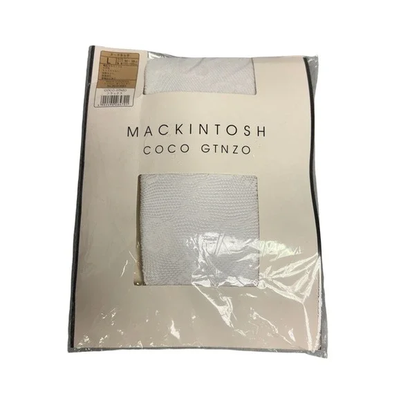 White Textured Lace Panty Stockings Tights Size L NEW