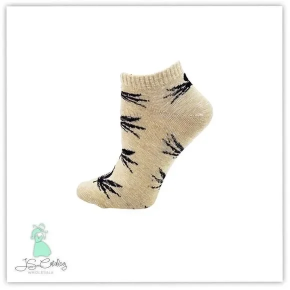 🌳 2 FOR 💲15 🌳 Weed Leaf Print Ankle Socks