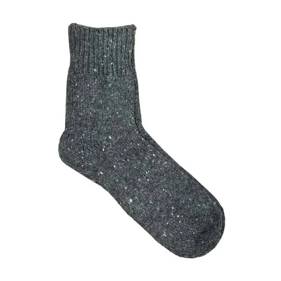 NWT Mia Gray Confetti Wool Crew Socks