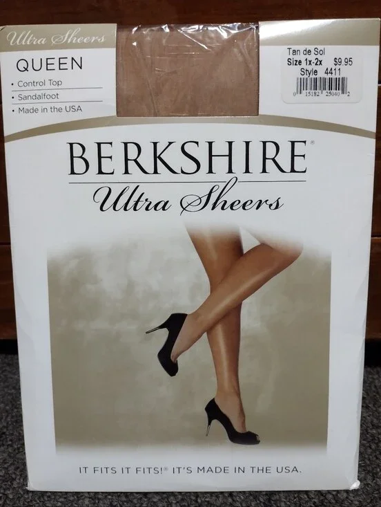 Berkshire Ultra Sheers Pantyhose Tan De Sol                Size  1X-2X