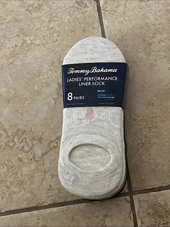 Tommy Bahama Ladies' Performance Liner Socks - 8 Pairs