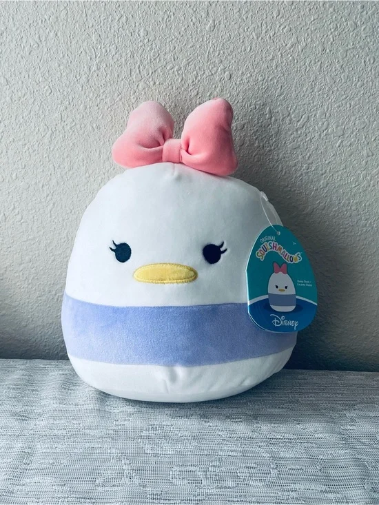 Disney Daisy Duck Squishmallow Plush - White, Pink, Purple, Yellow, Blue