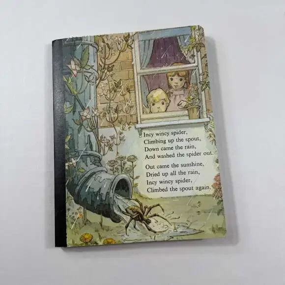 Vintage Incy Wincy Spider Lined Notebook Journal
