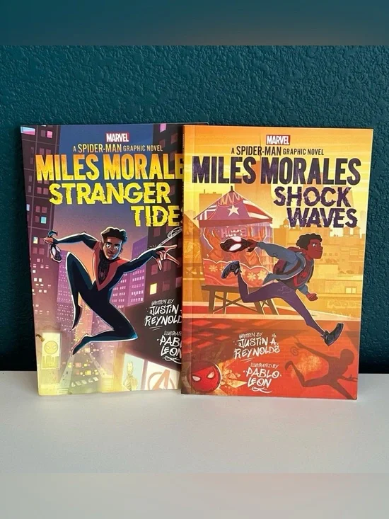 Miles Morales: A Spider-Man Graphic Novels by Justin A. Reynolds 2 Books
