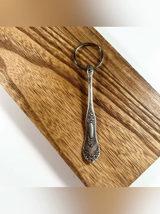 Handmade 1881 Rogers Spoon Flatware Keychain