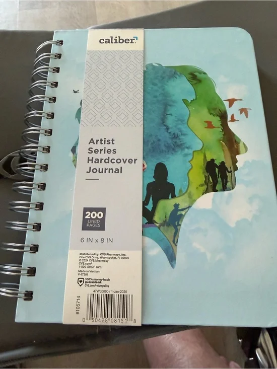 NWOT Caliber Artist Series Hardcover Journal - Teal & Green