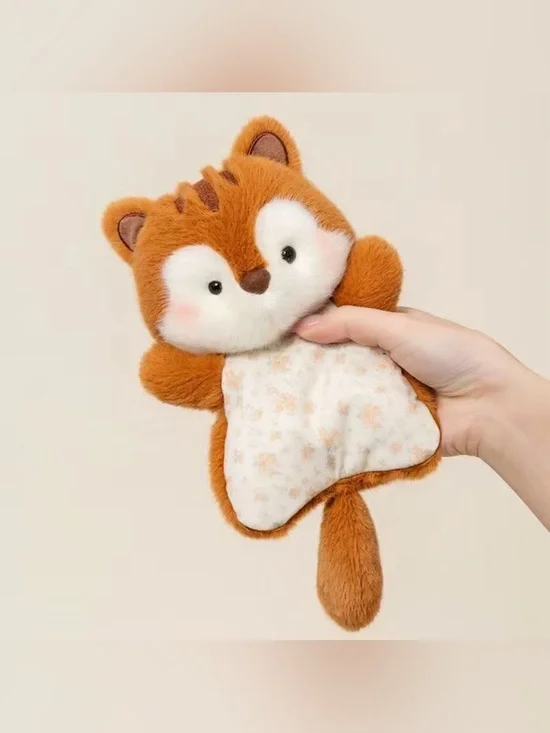Cute Squirrel Bean Bag Plush – 6.3” Floral Outfit Stuffed Animal Keychain