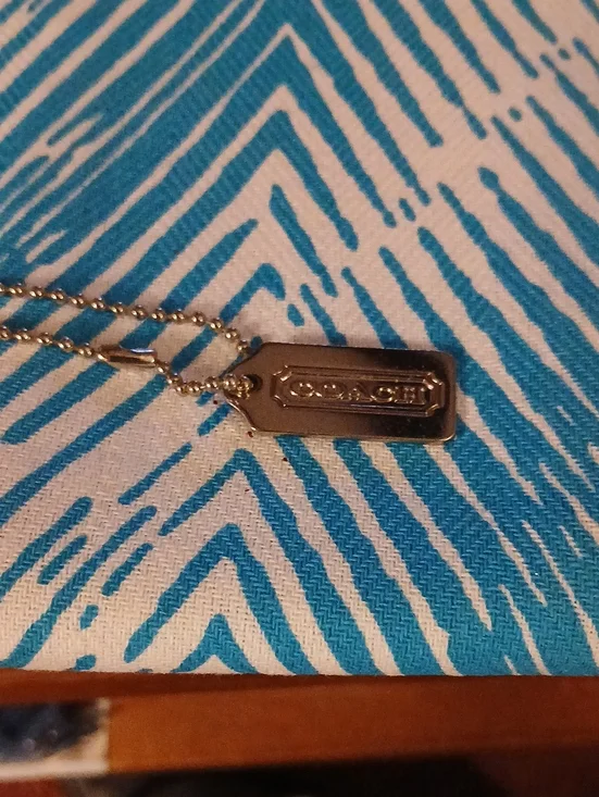 Coach Silver-tone Logo Tag