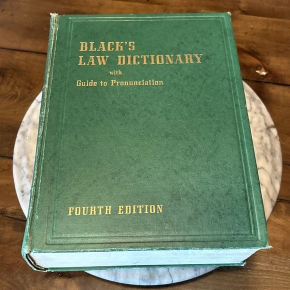 VTG 1951 Black's Law Dictionary 4th Edition Green Hardcover West Publishing