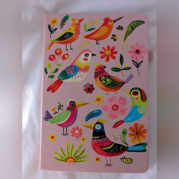 Notebook/Journal with Beautiful Tropical Birds