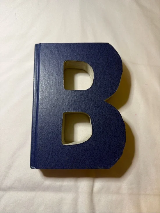 Blue Letter B Book-Shaped - Home Office Accent