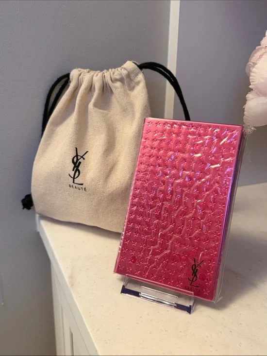 Yves Saint Laurent Beaute Pink shimmer Pattern notebook journal GWP