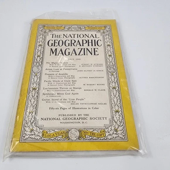 National‎ Geographic Magazine July 1948 No  Insert