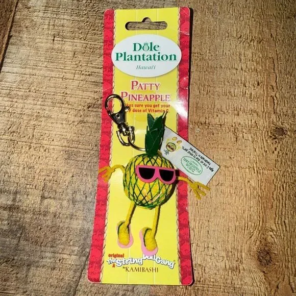 Kamibashi Pineapple The Original String Doll Gang Keychain dole Plantation