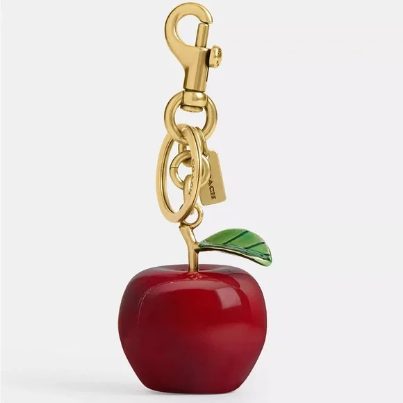 Coach Small Apple Bag Charm with a dust bag CY399 NWT