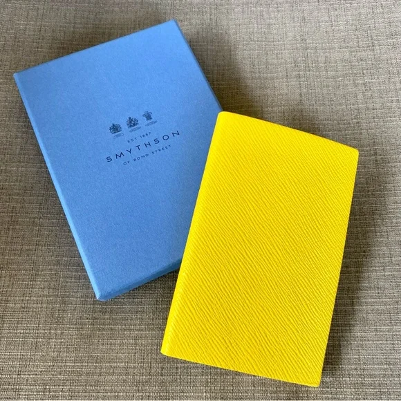 NIB Smythson Panama Notebook in Rare Lemon