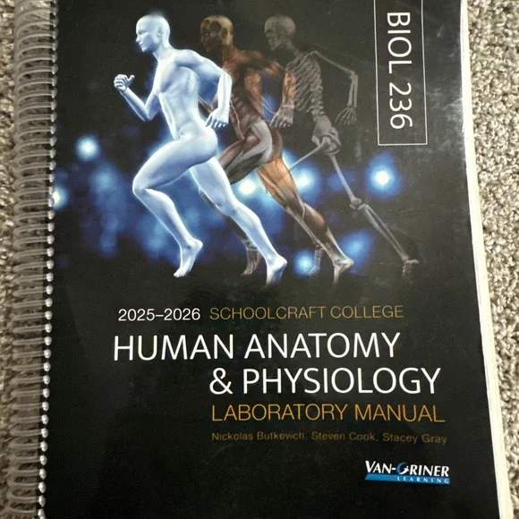 BIO 236 Human Anatomy And physiology Laboratory Manual 2025-2026 *READ*