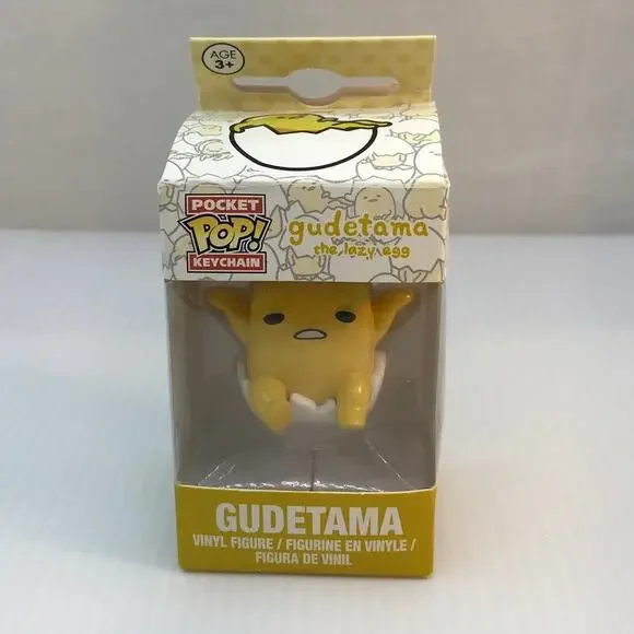NWT Funko Pocket Pop Sanrio Gudetama Lazy Egg Figure Keychain