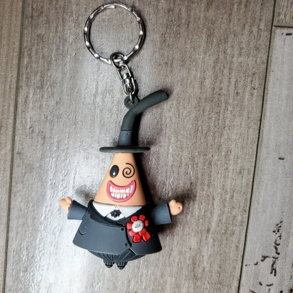 Disney Tim Burton Nightmare Before Christmas Double-Sided Mayor Keychain NWOT