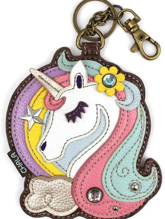 Charming Unicorn Key Fob & Coin Purse Accessory - Cute & Functional Design